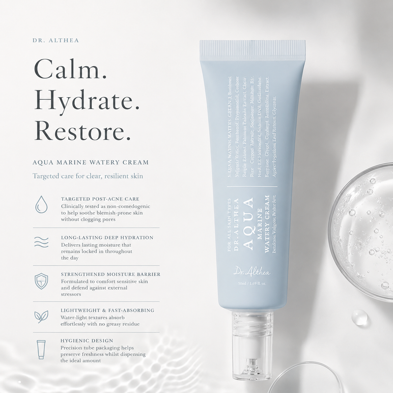 Dr. Althea Acne & Barrier Care Duo | 345 Relief Cream + Aqua Marine Watery Cream