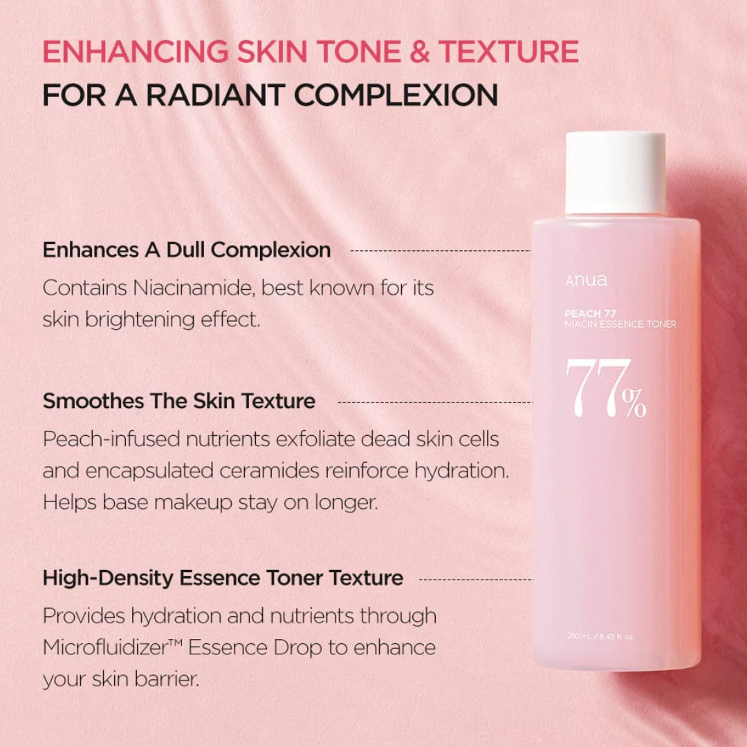 Anua Peach 77% Niacin Essence Toner