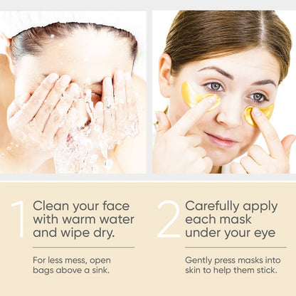 24k gold eye patch, gold eye mask, under-eye patches, anti-aging eye mask, dark circles treatment, puffiness reducer, wrinkle smoothing, collagen-boosting eye mask, hydrating eye patches, luxury skincare, brightening eye treatment, firming eye mask, rejuvenating eye care, gold-infused skincare, intensive eye hydration.