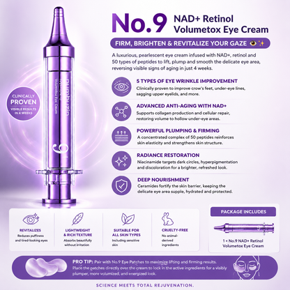 Numbuzin No.9 NAD+ Retinol Volumetox Eye Cream