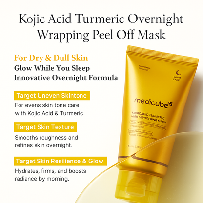 Medicube Kojic Acid And Turmeric Night Wrapping Mask | Anti-Inflammatory Action