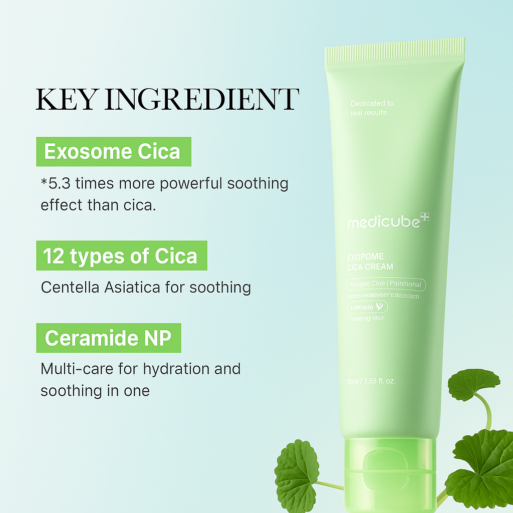 Medicube Exosome Cica Cream | Deep Repairs Irritated Skin