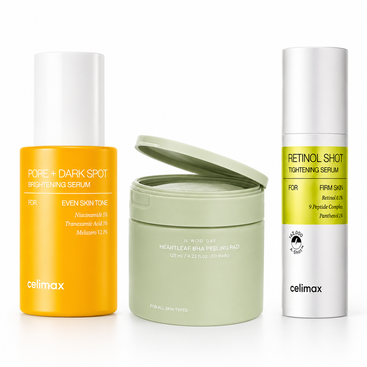 Celimax Brighten & Renew Set | 3-Step Brightening & Pore Renewal Kit