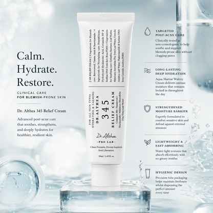 Dr. Althea Acne & Barrier Care Duo | 345 Relief Cream + Aqua Marine Watery Cream