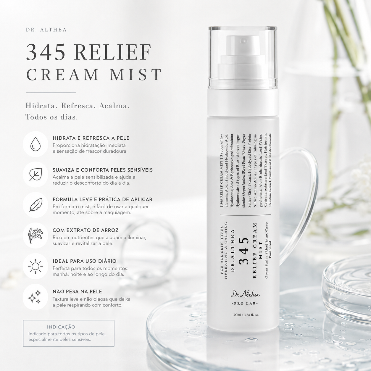 Dr. Althea Relief Cream Mist 100ml | Hydrating & Soothing Barrier Mist