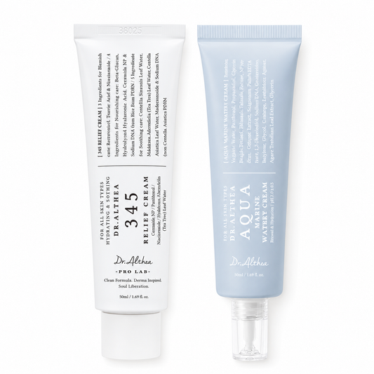 Dr. Althea Acne & Barrier Care Duo | 345 Relief Cream + Aqua Marine Watery Cream
