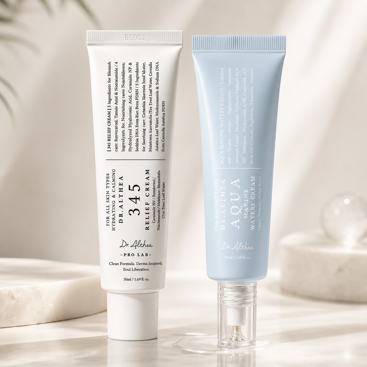 Dr. Althea Acne & Barrier Care Duo | 345 Relief Cream + Aqua Marine Watery Cream