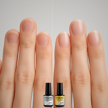 ROSALIND Gel Polish Set Base & Top Coat Soak Off Nail Art