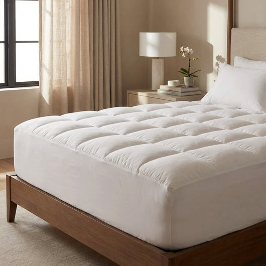 Premium Quilted 1000GSM Luxury Extra Thick Mattress Topper - Breathable & Fluffy Soft