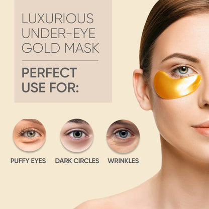 24k gold eye patch, gold eye mask, under-eye patches, anti-aging eye mask, dark circles treatment, puffiness reducer, wrinkle smoothing, collagen-boosting eye mask, hydrating eye patches, luxury skincare, brightening eye treatment, firming eye mask, rejuvenating eye care, gold-infused skincare, intensive eye hydration.