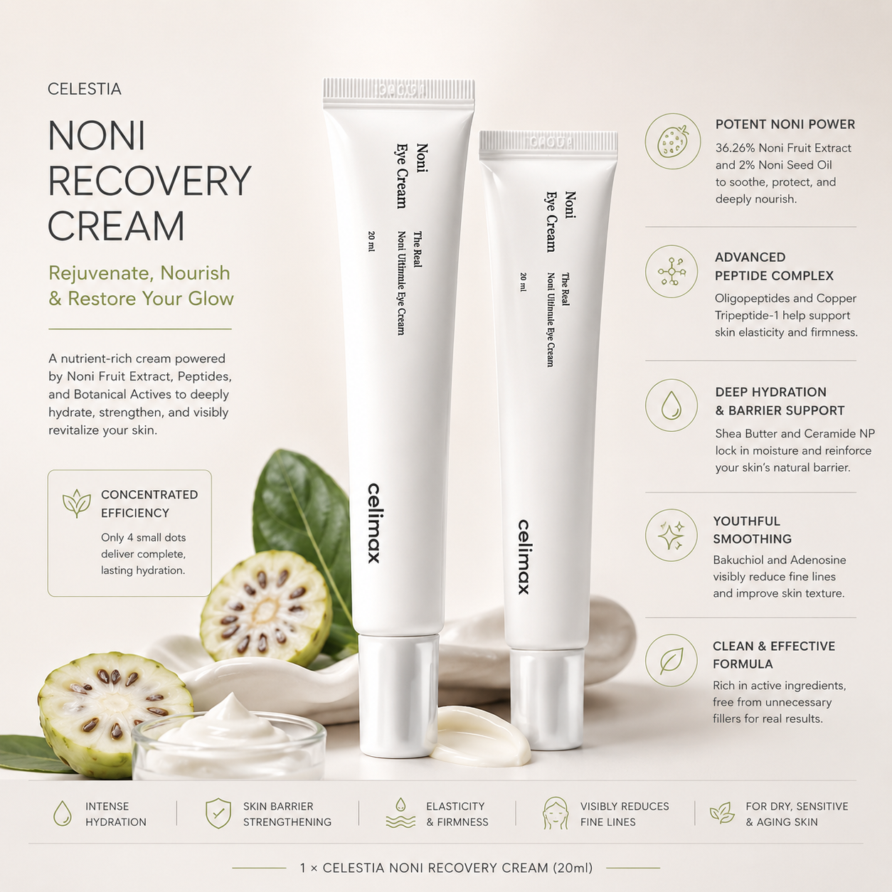CELIMAX The Real Noni Ultimate Eye Cream