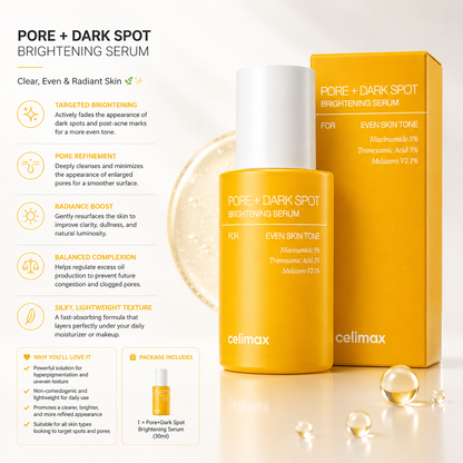 Celimax Pore & Dark Spot Brightening Serum 30ml